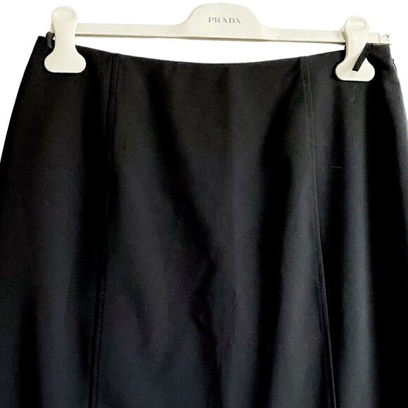 Prada Black Signature tech stretch skirt, Size 46 Italian (US 12) - Picture 3 of 15